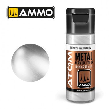 AMMO by Mig 20165 ATOM Acrylic Metallic - Aluminum