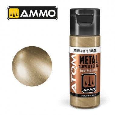 AMMO by Mig 20173 ATOM Acrylic Metallic - Brass