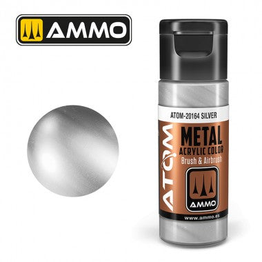 AMMO by Mig 20164 ATOM Acrylic Metallic - Silver