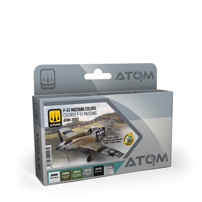 AMMO by Mig 20907 P-51 Mustang Colors Set