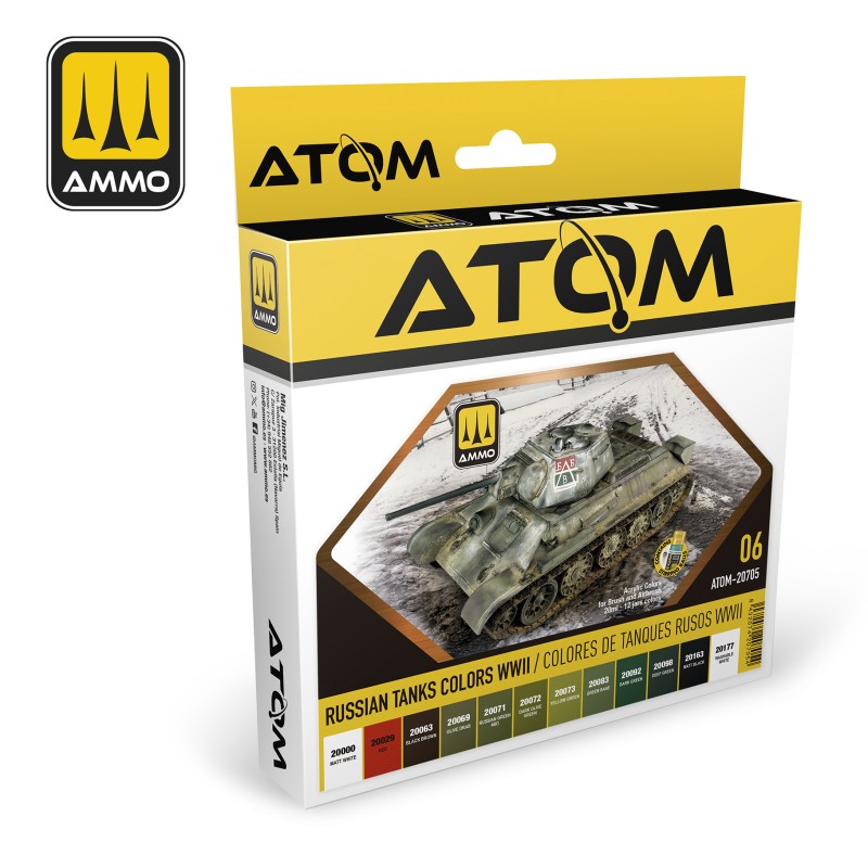 AMMO by Mig 20705 Russian Tanks Colors WWII Set