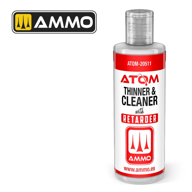 AMMO by Mig 20511 ATOM Acrylic Thinner and Cleaner with retarder 60ml