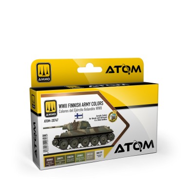 AMMO by Mig 20747 ATOM WWII Finnish Army Colors Set