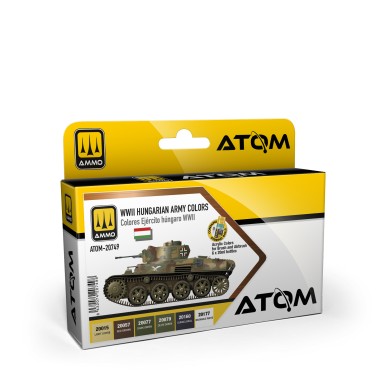 AMMO by Mig 20749 ATOM WWII Hungarian Army Colors Set