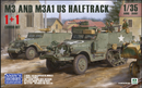 ***PREORDER - NOT IN STOCK Andy's Hobby Headquarters AHHQ35001 1/35 M3 & M3A1 U.S. WWII HALFTRACKS (2 FULL KITS IN ONE BOX) PRE-ORDER***