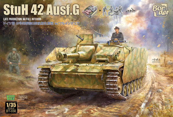 Border Model  BT036 1/35 Sturmhaubitze 42 Ausf.G late w/ full interior Free Panzer cap