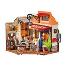 Robotime DG164 Corner Bookstore DIY Miniature House Kit