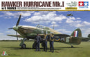 Tamiya 37011 1/48 1/48 Hawker Hurricane Mk.I W/3 Figures