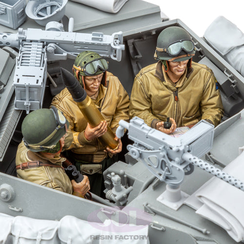 Sol Resin Factory MM675 1/16 WWII U.S. M10 Tank Crew (3)