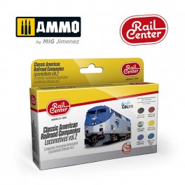 AMMO by Mig R-1008 RAIL CENTER - Classic American Railroad Companies Locomotives Volume