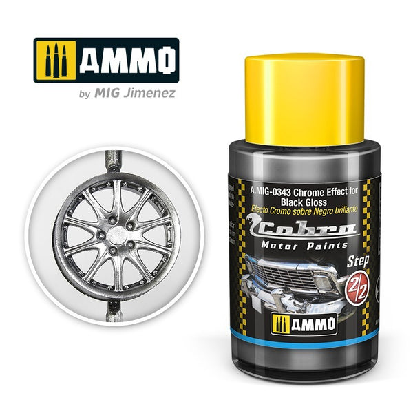 AMMO By Mig 0343 Cobra Motor Color - Chrome Effect for Black Gloss