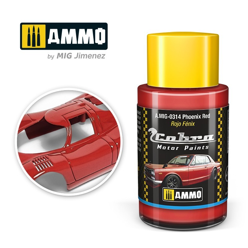 AMMO By Mig 0314 Cobra Motor Color - Phoenix Red