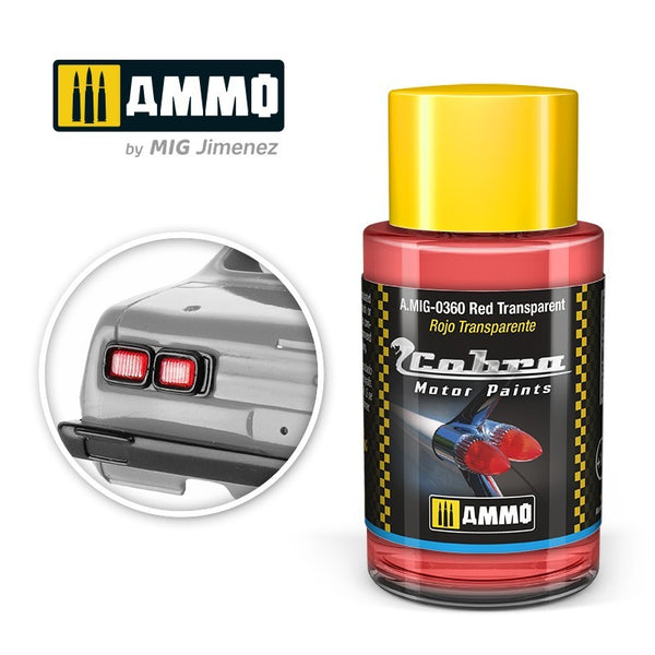 AMMO By Mig 0360 Cobra Motor Color - Red Transparent