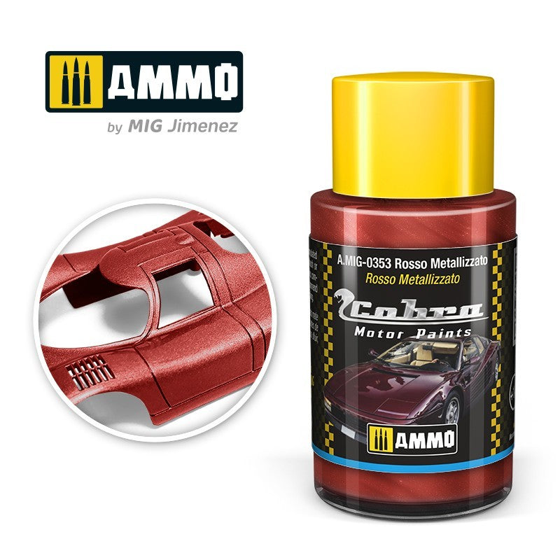 AMMO By Mig 0353 Cobra Motor Color - Rosso Metallizzato