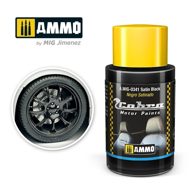 AMMO By Mig 0341 Cobra Motor Color - Satin Black