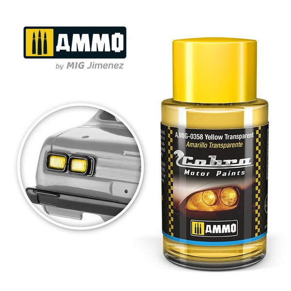 AMMO By Mig 0358 Cobra Motor Color - Yellow Transparent