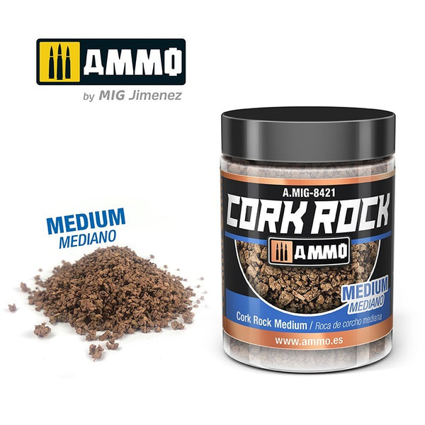 AMMO by Mig 8421 CREATE CORK Cork Rock Medium (Jar 100ml)