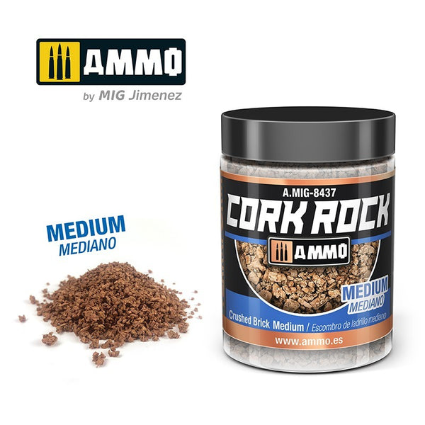 AMMO by Mig 8437 CREATE CORK Crushed Brick Medium (Jar 100ml)