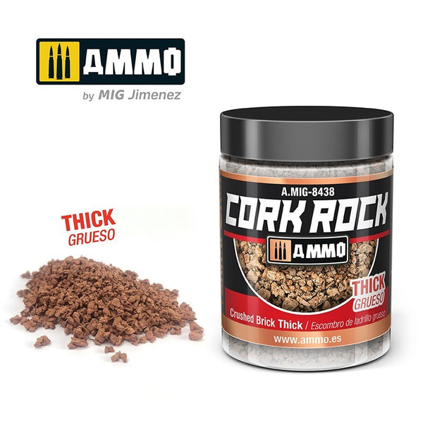 AMMO by Mig 8438 CREATE CORK Crushed Brick Thick (Jar 100ml)