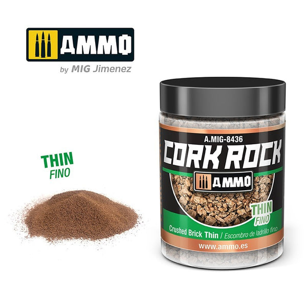 AMMO by Mig 8436 CREATE CORK Crushed Brick Thin (Jar 100ml)