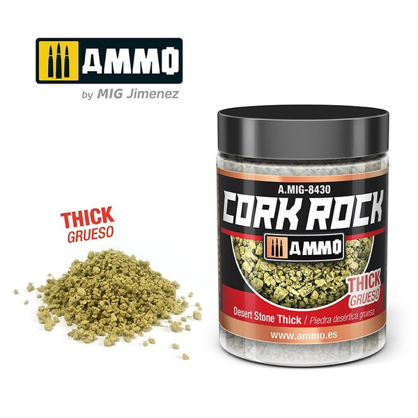 AMMO by Mig 8430 CREATE CORK Desert Stone Thick (Jar 100ml)