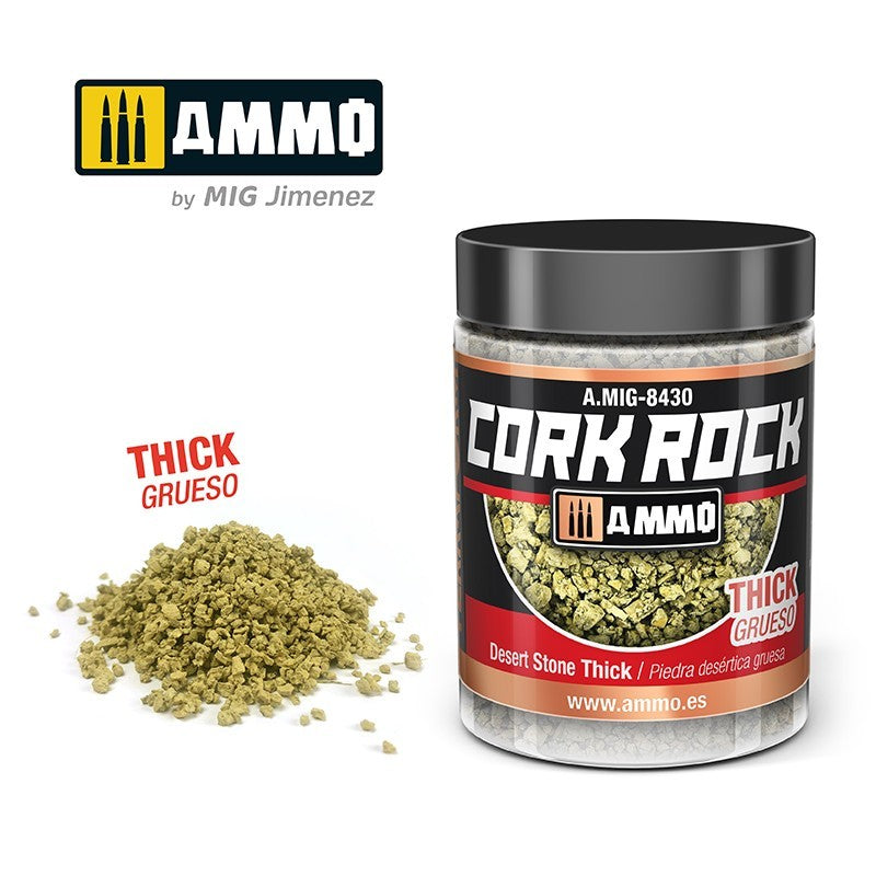 AMMO by Mig 8430 CREATE CORK Desert Stone Thick (Jar 100ml)