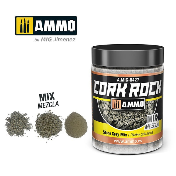AMMO by Mig 8427 CREATE CORK Stone Grey Mix (Jar 100ml)