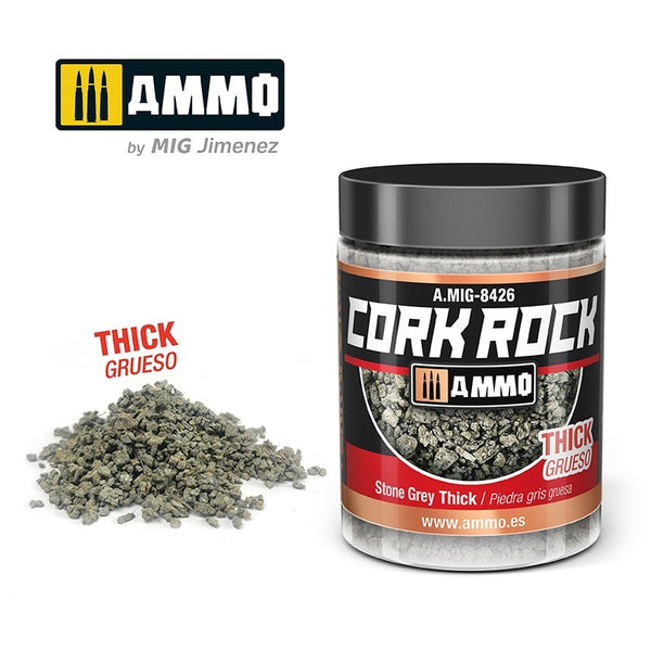 AMMO by Mig 8426 CREATE CORK Stone Grey Thick (Jar 100ml)