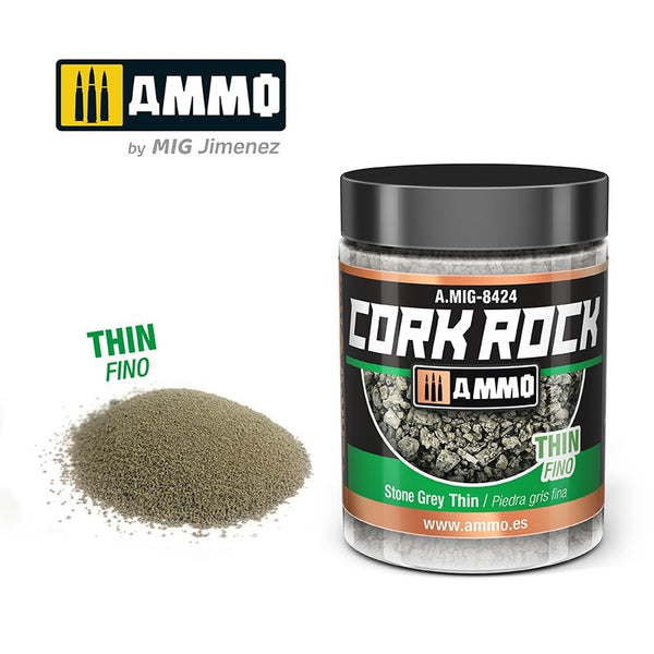 AMMO by Mig 8424 CREATE CORK Stone Grey Thin (Jar 100ml)