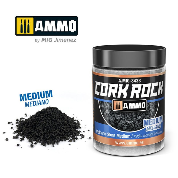 AMMO by Mig 8433 CREATE CORK Volcanic Rock Medium (Jar 100ml)