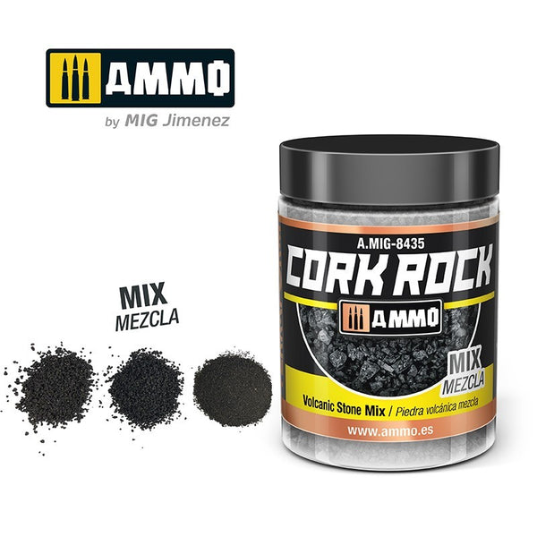 AMMO by Mig 8435 CREATE CORK Volcanic Rock Mix (Jar 100ml)