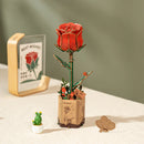 Robotime TW042 Rowood DIY Wooden Flower Bouquet (Red Rose) 3D Wooden Puzzle