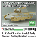 Def Model DD35024 1/35 Panther Ausf.G Early Zimmerit Coating Decal set for Academy kit