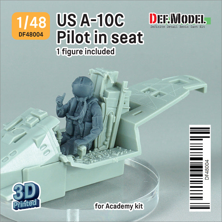 Def Model DF48002 1/48 US A-10C Pilot in seat (for Academy A-10C kit)