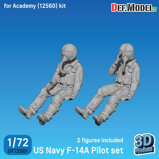 Def Model DF72001 1/72 US Navy F-14A Pilot set (for Academy F-14A kit)