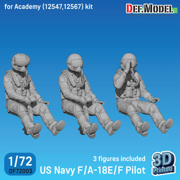 Def Model DF72003 1/72 US Navy F/A-18E/F Pilot set (for Academy F/A-18E/F kit)