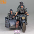 Sol Resin Factory MM874 1/16 WWII German KS750 Motorcycle with Sidecar & Troopers