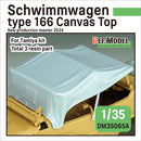 Def Model DM35065A 1/35 Schwimmwagen Type 166 Canvas Top