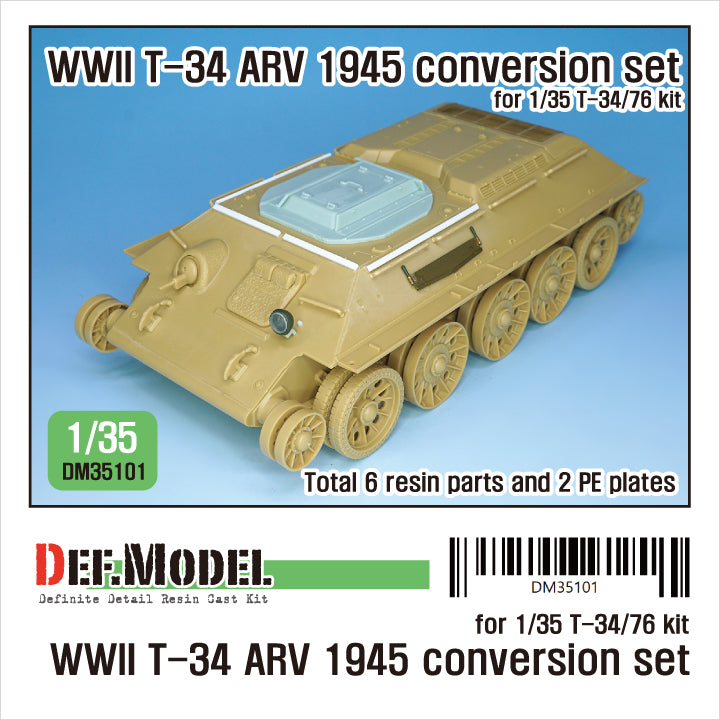 Def Model DM35101 1/35 WWII Soviet T-34 ARV 1945 coversion set (for 1/35 t-34/76 kit)
