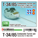 Def Model DM35106 1/35 T-34/85 Composite turret set Mod.45 for Academy Factory No.112 kit