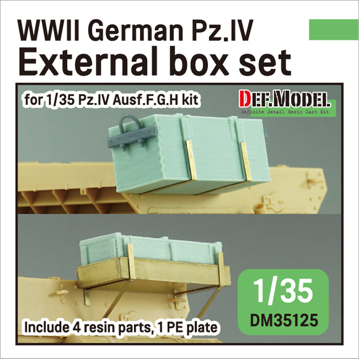 Def Model DM35125 1/35 WWII German Pz.IV External box set (for Pz.IV Ausf.F.G.H kit)