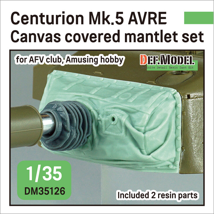 Def Model DM35126 1/35 Centurion Mk.5 AVRE Canvas covered mantlet set (for AFV Club, Amusing hobby kit)