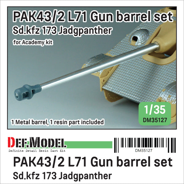 Def Model DM35127 1/35 WWII German Jagdpanther PAK43/2 L71 gun for Academy kit