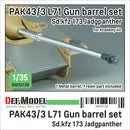 Def Model DM35128 1/35 WWII German Jagdpanther PAK43/3 L71 gun for Academy kit