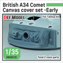 Def Model DM35131 1/35 British A34 Comet Canvas Cover set- Early (for 1/35 Tamiya kit)