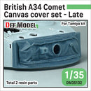 Def Model DM35132 1/35 British A34 Comet Canvas cover-set LATE