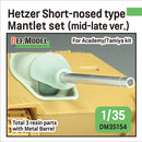 Def Model DM35154 1/35 Hetzer Short-nosed type Mantlet set mid-late ver. (for Academy, Tamiya and etc.1/35)
