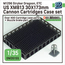 Def Model DM35155 1/35 US XM813 30X173mm cannon Cartridges Case set (for 1/35 M1296 Stryker Dragoon)