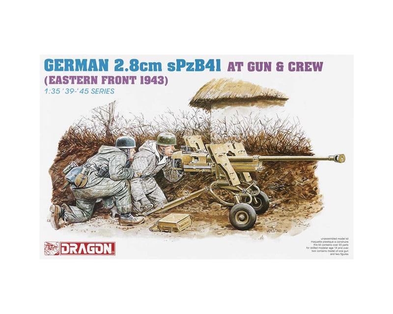 Dragon 6056 1/35 German 2.8cm Spzb 41 AT Gun with Crew
