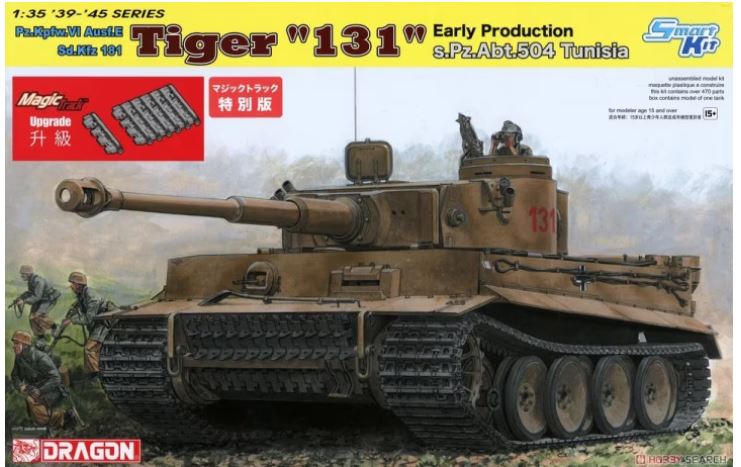 Dragon 6820 1/35 PzKpfw.VI Ausf.E Sd.Kfz 181 Tiger 1 "Tunisian Initial"+ Magic Tracks